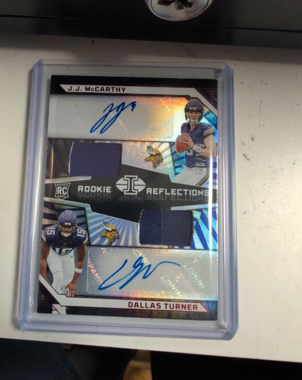 2024 Panini Illusions Rookie Reflections #RRAMV J.J. McCarthy / Dallas Turner — front