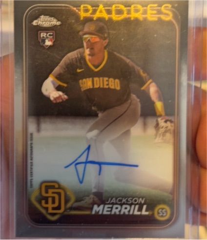 2024 Topps Chrome Rookie Autograph #RA-JME Jackson Merrill — front