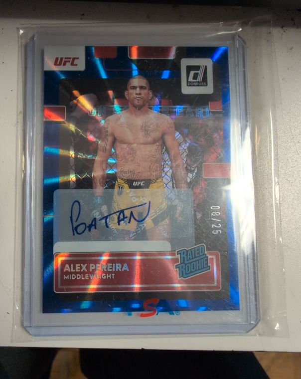 2023 Donruss UFC #080 Alex Pereira Rated Rookie — front
