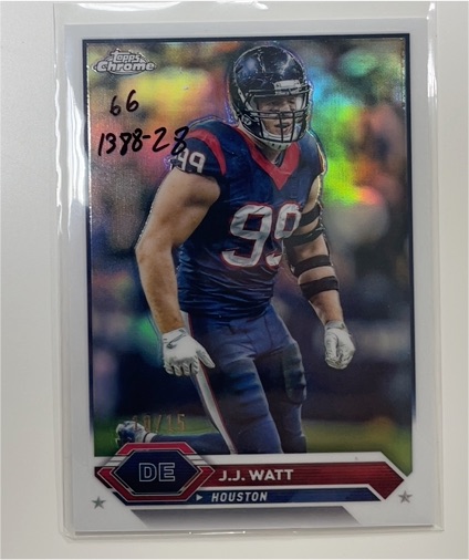 2023 Topps Chrome #47 J.J. Watt — front