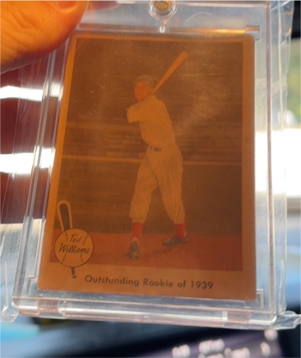 1959 Fleer #14 Ted Williams Outstanding Rookie of 1939 — front