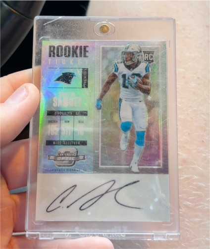 2017 Panini Contenders Optic #130 Curtis Samuel Rookie Ticket — front