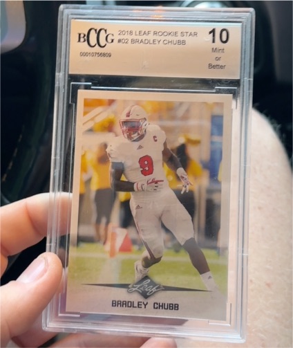 2018 Leaf Rookie Star #02 Bradley Chubb — front