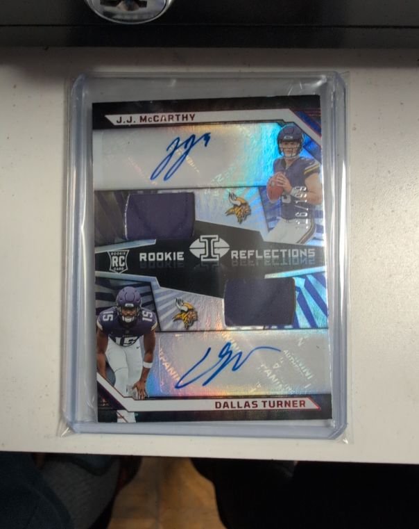 2024 Panini Illusions Rookie Reflections #RRA-MV J.J. McCarthy / Dallas Turner — front