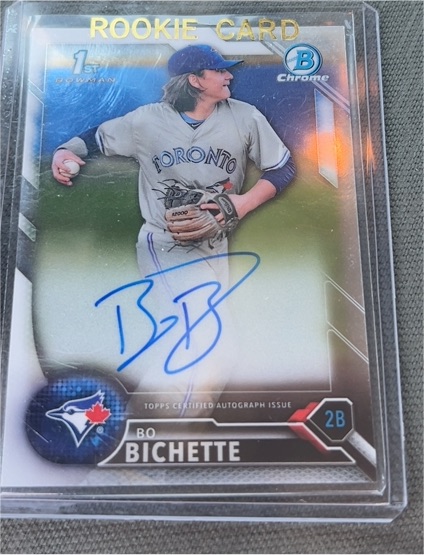 2016 Bowman Chrome Draft #BD-74 Bo Bichette — front
