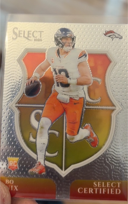 2024 Panini Select #4 Bo Nix Select Certified Rookies — front
