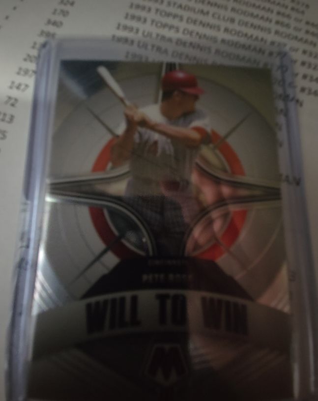 2022 Panini Mosaic #WW-6 Pete Rose Will to Win — front