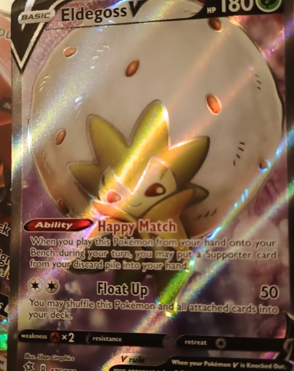 2020 Pokémon Rebel Clash #176 Eldegoss V — front