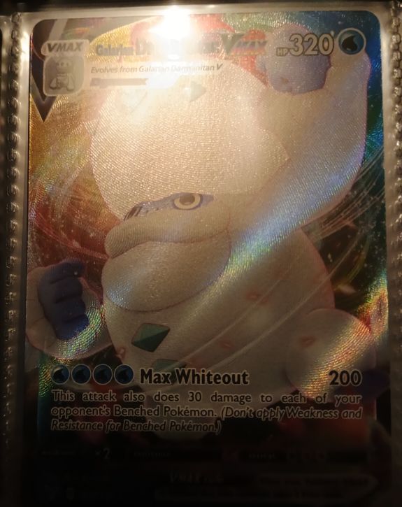 2020 Pokemon Sword & Shield Vivid Voltage #037 Galarian Darmanitan VMAX — front