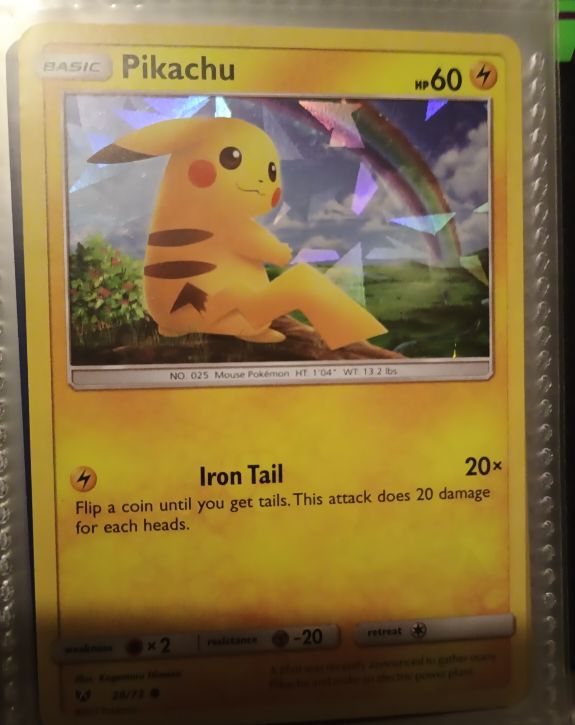 2017 Pokemon TCG Shining Legends #28 Pikachu — front