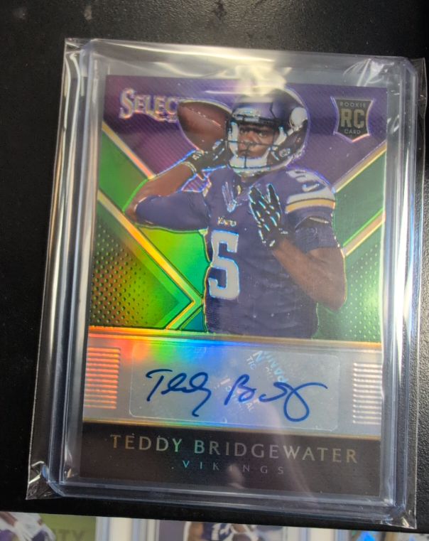 2014 Panini Select #RA-TB Teddy Bridgewater Rookie Autograph — front