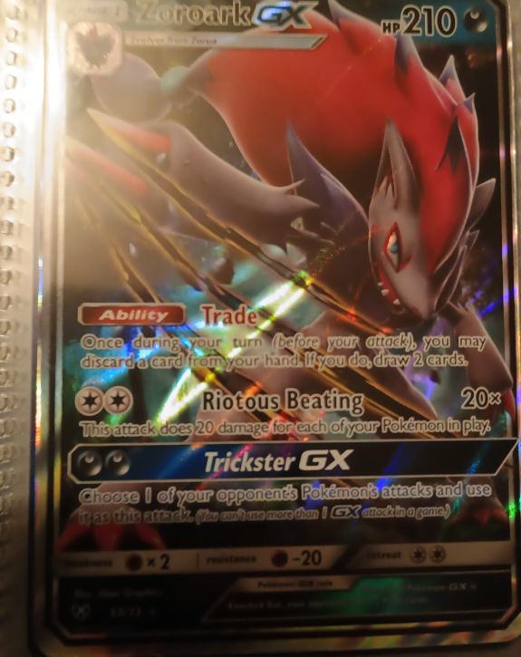 2017 Pokémon Shining Legends #53 Zoroark GX — front