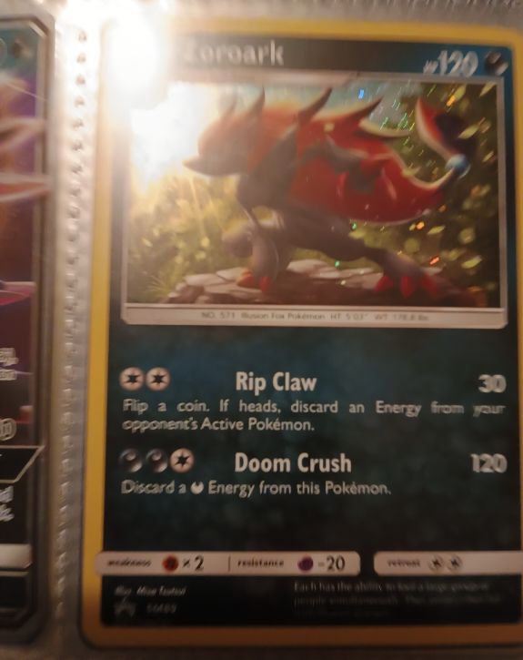 Pokemon Sun & Moon Black Star Promo SM89 Zoroark — front