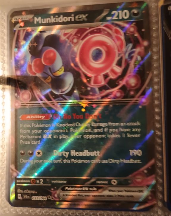 Pokemon Scarlet & Violet Shrouded Fable #037 Munkidori ex — front