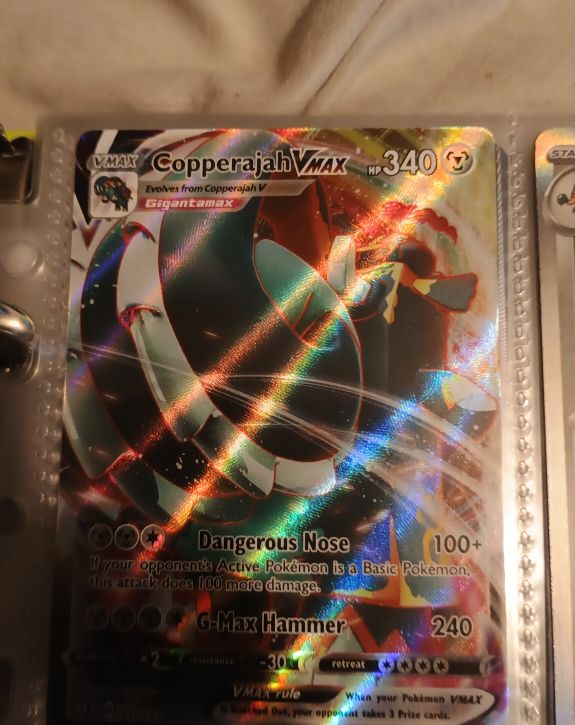 2020 Pokémon TCG Rebel Clash #137 Copperajah VMAX — front