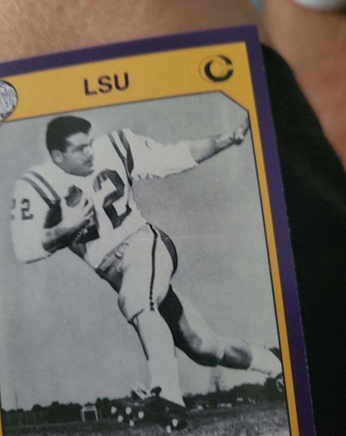 1990 Collegiate Collection LSU Mel Lyle #93 — front