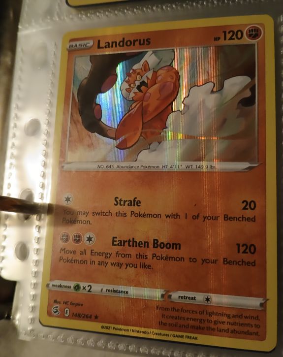 2021 Pokémon Fusion Strike #148 Landorus — front