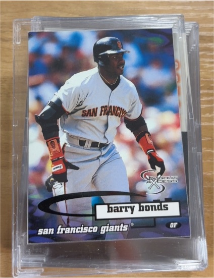 1998 SkyBox Dugout Axcess #46 Barry Bonds — front