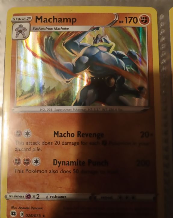 2020 Pokemon Champion's Path #026 Machamp — front