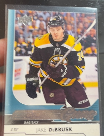 2017-18 Upper Deck #212 Jake DeBrusk — front