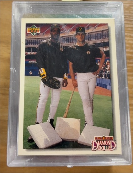 1992 Upper Deck #711 Barry Bonds & Andy Van Slyke — front