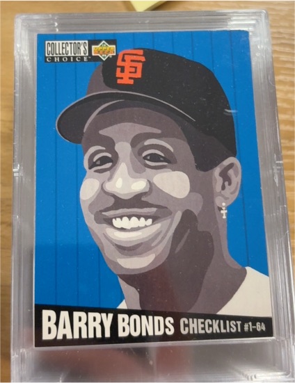 1994 Upper Deck Collector's Choice #316 Barry Bonds Checklist — front