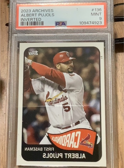 2023 Topps Archives #136 Albert Pujols Inverted — front