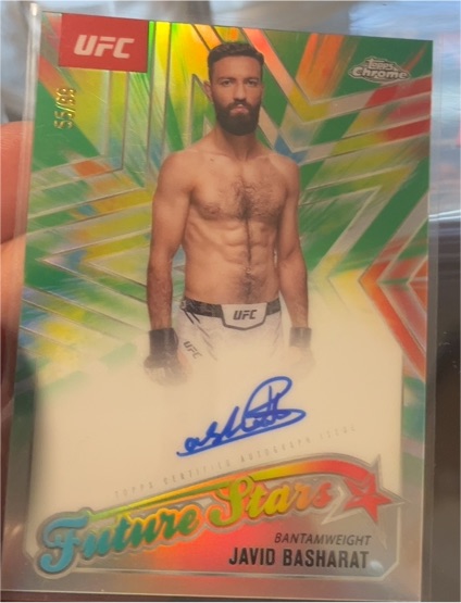 2025 Topps Chrome UFC #FSA-JB Javid Basharat Future Stars Auto — front