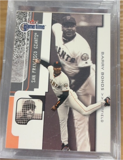 2001 Fleer Game Time #5 Barry Bonds — front