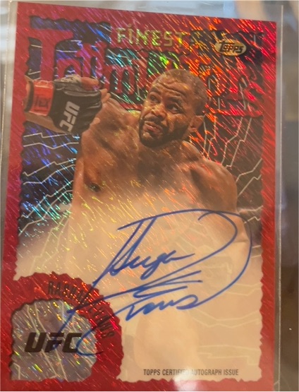 2024 Topps Finest UFC Rashad Evans Intimidators Autograph #IA-RES — front