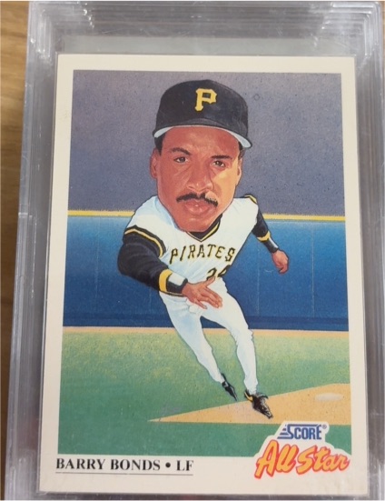 1991 Score #668 Barry Bonds — front