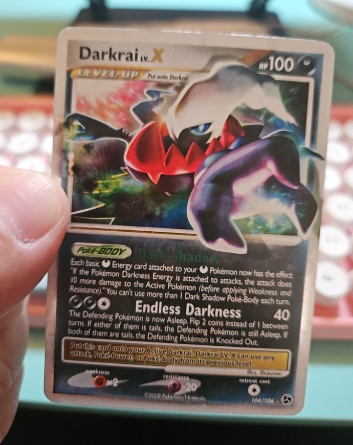 2008 Pokémon Great Encounters #104 Darkrai LV.X — front