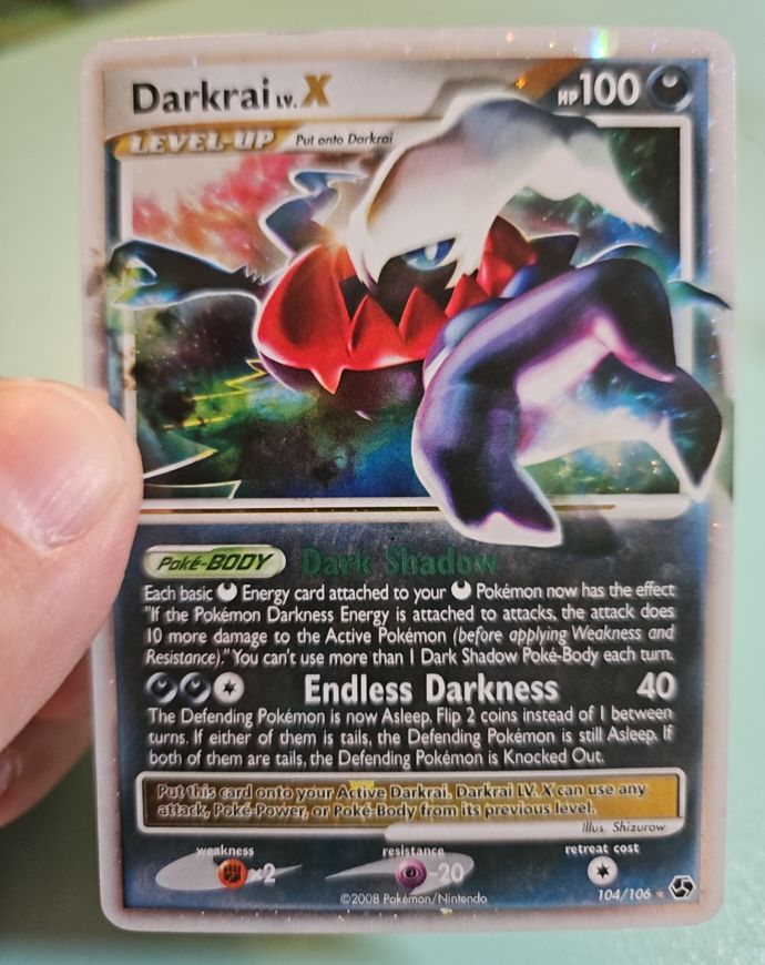 2008 Pokemon Great Encounters #104 Darkrai LV.X — front