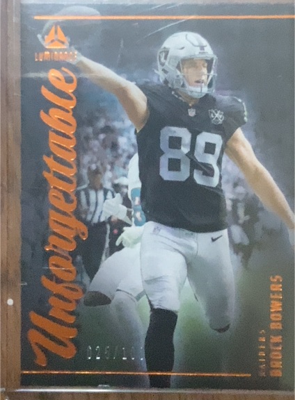 2025 Panini Luminance #5 Brock Bowers Unforgettable — front