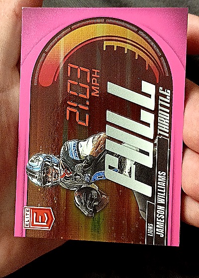 2025 Donruss Elite #14 Jameson Williams Full Throttle Pink — front
