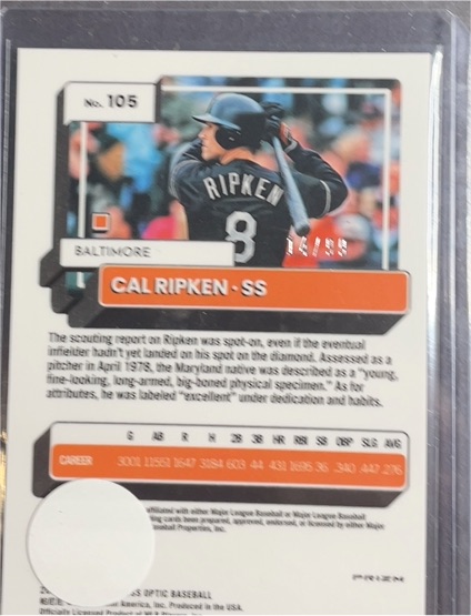 2022 Panini Donruss Optic #105 Cal Ripken Jr — front