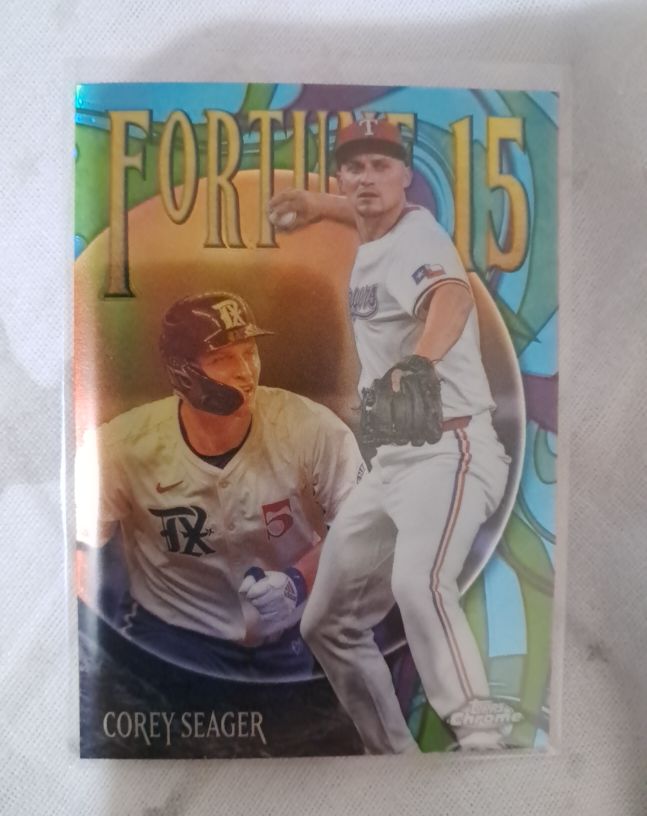 2025 Topps Chrome #F15-15 Corey Seager Fortune 15 — front