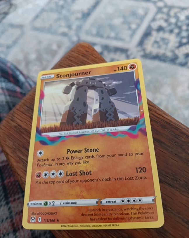 2022 Pokémon Lost Origin #111 Stonjourner — front