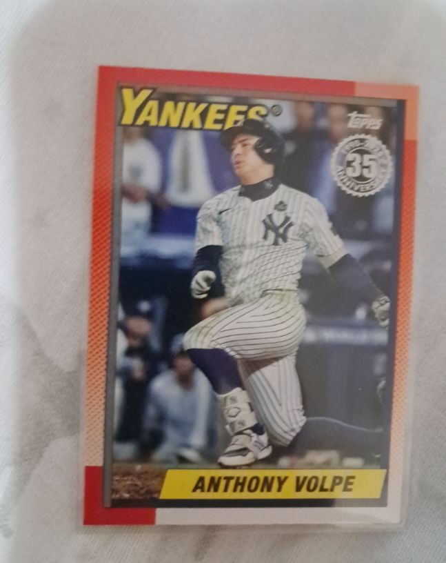 2025 Topps Series 2 1990 Topps #90B2-43 Anthony Volpe — front