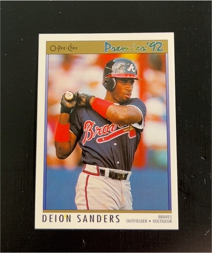 1992 O-Pee-Chee Premier #91 Deion Sanders — front