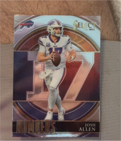2021 Panini Select #SN-2 Josh Allen Numbers — front