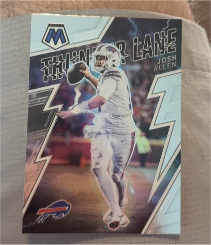 2022 Panini Mosaic #TL-19 Josh Allen Thunder Lane — front