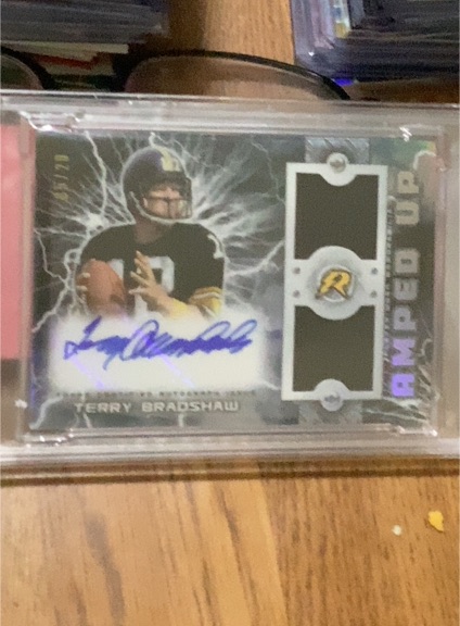 2023 Topps Composite Resurgence Amped Up Patch Auto Terry Bradshaw — front