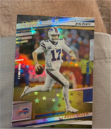 2022 Panini Prestige #29 Josh Allen Xtra Points Astral — front