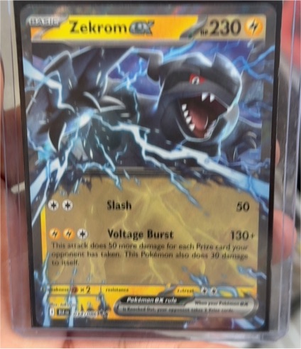 2023 Pokémon Scarlet & Violet Black Bolt #034 Zekrom EX — front
