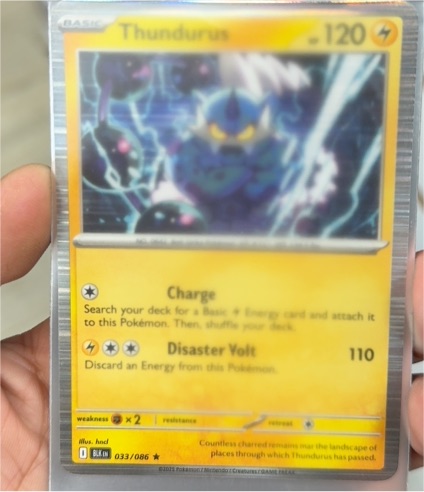 2025 Pokémon SV Black Bolt #033 Thundurus — front