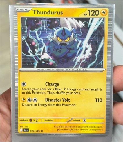 2025 Pokémon SV Black Bolt #033 Thundurus — front