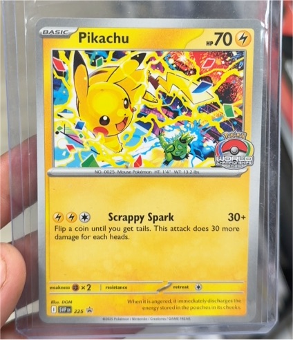 2025 Pokémon Scarlet & Violet Promo #225 Pikachu — front