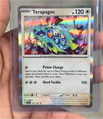 2024 Pokémon TCG Surging Sparks #161 Terapagos — front