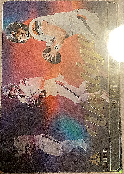 2025 Panini Luminance #14 Bo Nix Vestige Orange — front
